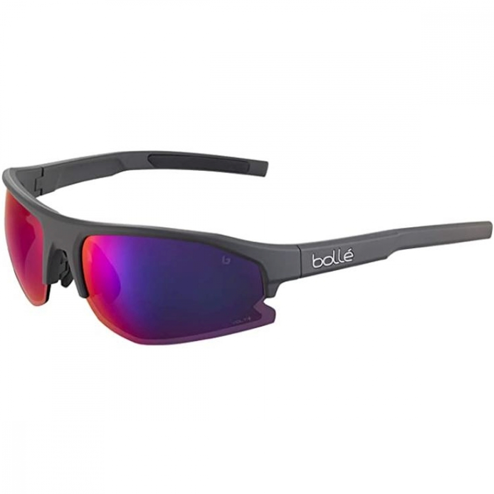 BS003004 Bollé Bolt 2.0 Sport Sunglasses (Titanium Matte/Volt+ Ultraviolet)