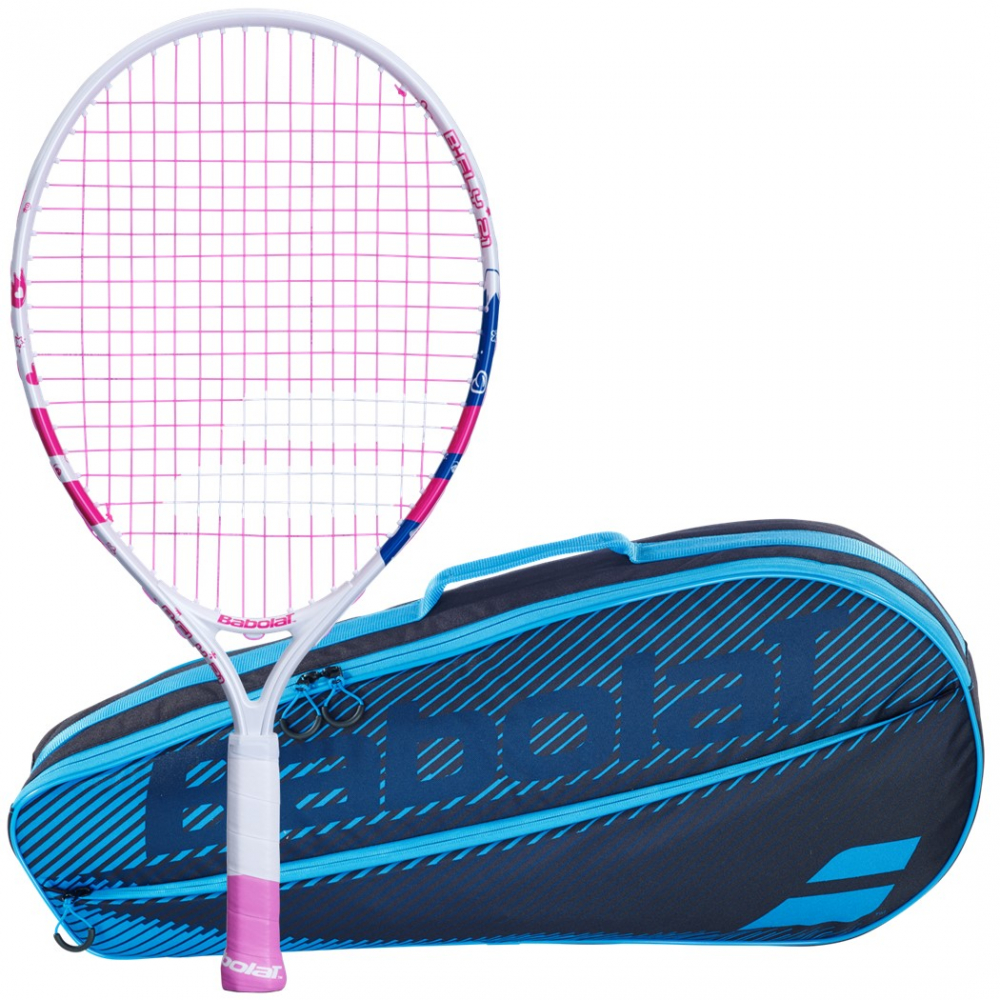 Babolat B'Fly Girl's Blue Club Tennis Starter Kit - Ages 3 to 12