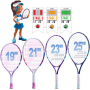 Babolat BFly Girls Tennis Racquet Blue Bag Bundle Starter Kit