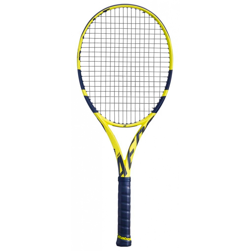 Babolat Pure Aero Plus Tennis Racquet strung w Black SG Spiraltek
