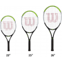 BladeFeelJr-WR8023803001U-Ball Wilson Blade Feel Junior Tennis Racquet + Backpack + 3 Tennis Balls (Red/Infrared)