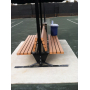 CBBR-8 SunTrends 8-Foot Tennis Court Cabana Bench w/ Backrest