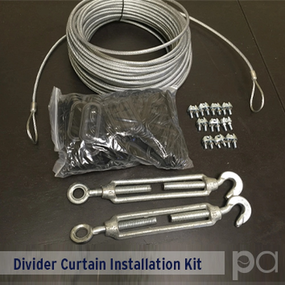 CEDVNETIK Divider Curtain Installation Kit - for 120ft Run