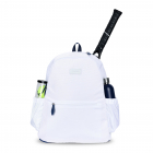 Ame & Lulu Courtside Tennis Backpack 2.0 (White/Navy) -