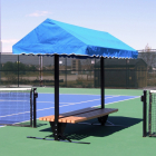 SunTrends 10-Foot Tennis Court Cabana Bench - Flat -