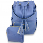 NiceAces Women’s DARA Vegan Leather Tennis Bag (Periwinkle) -