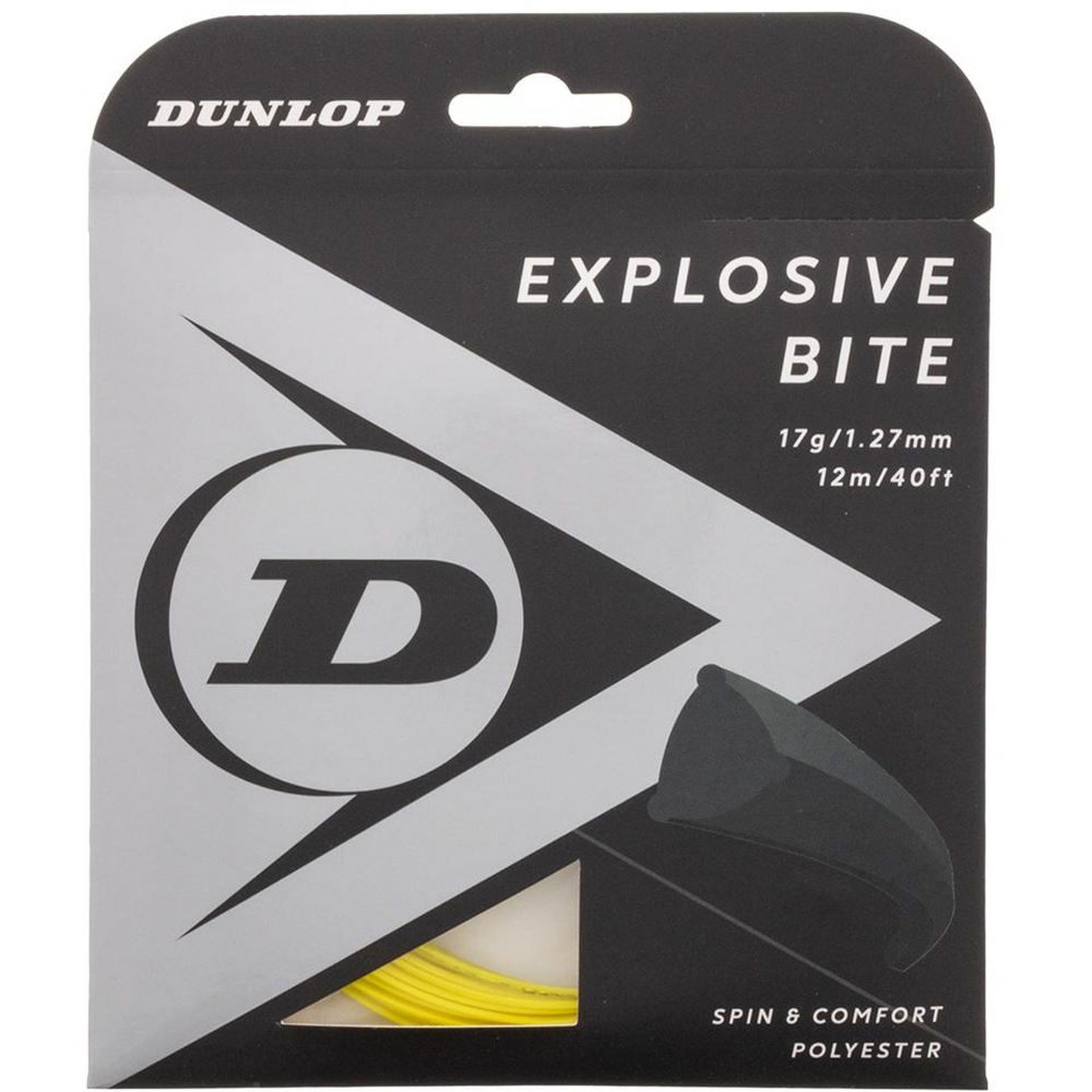 Dunlop Explosive Bite Yellow 17g Tennis String (Set)