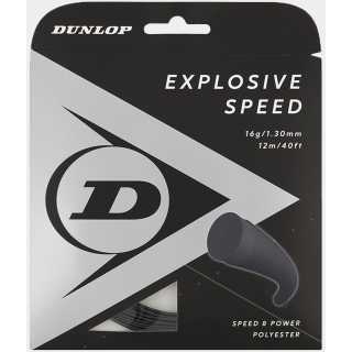 ESS16-BLK Dunlop Explosive Speed Black 16g Tennis String (Set)