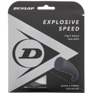 ESS17-BLK Dunlop Explosive Speed Black 17g Tennis String (Set)