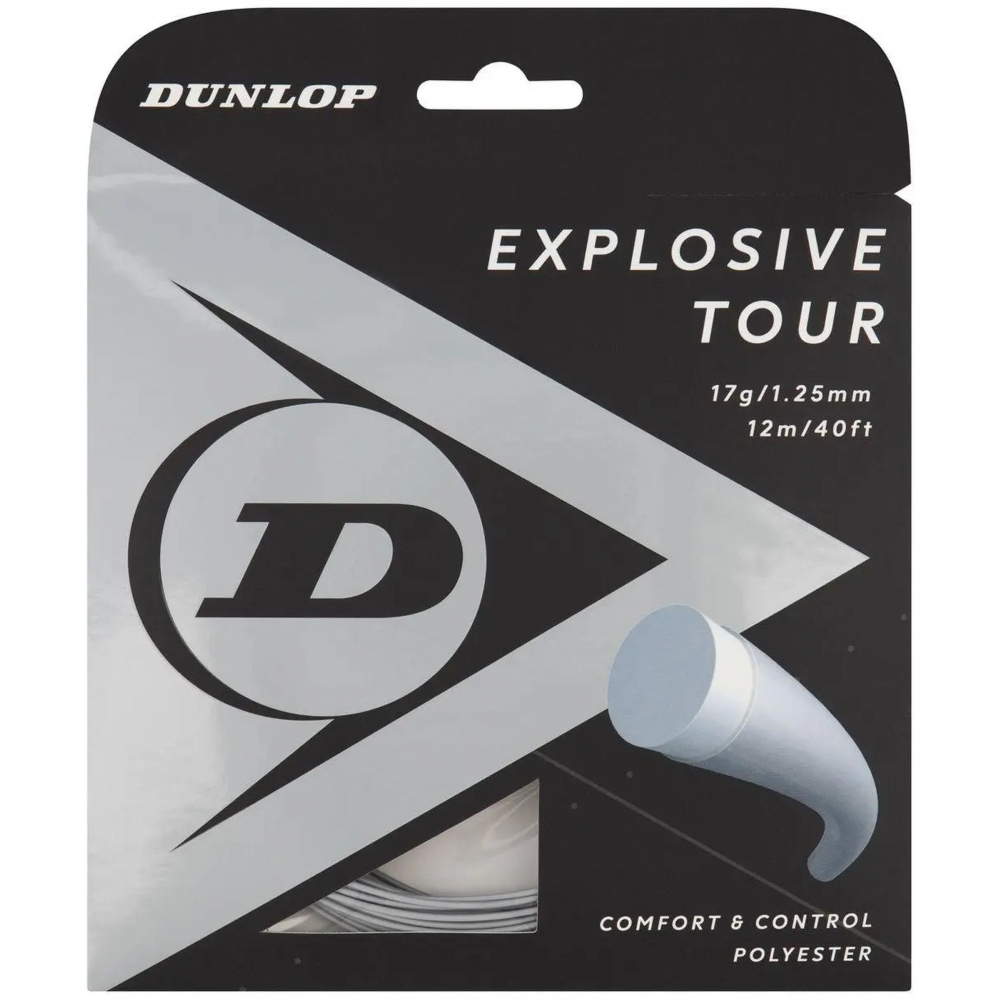  ETRS17-SLV Dunlop Explosive Tour Silver 17g Tennis String (Set)
