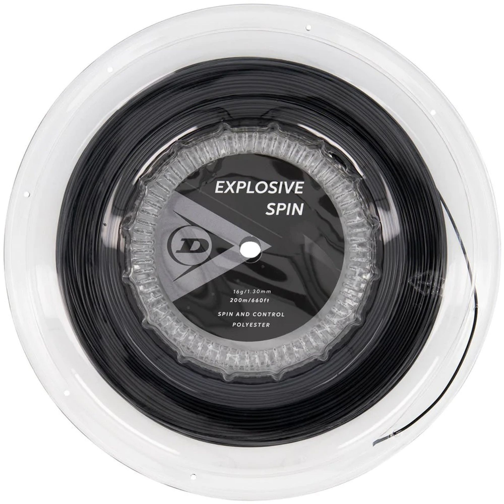 EXSSR16-BLK Dunlop Explosive Spin Black 16g Tennis String (Reel)