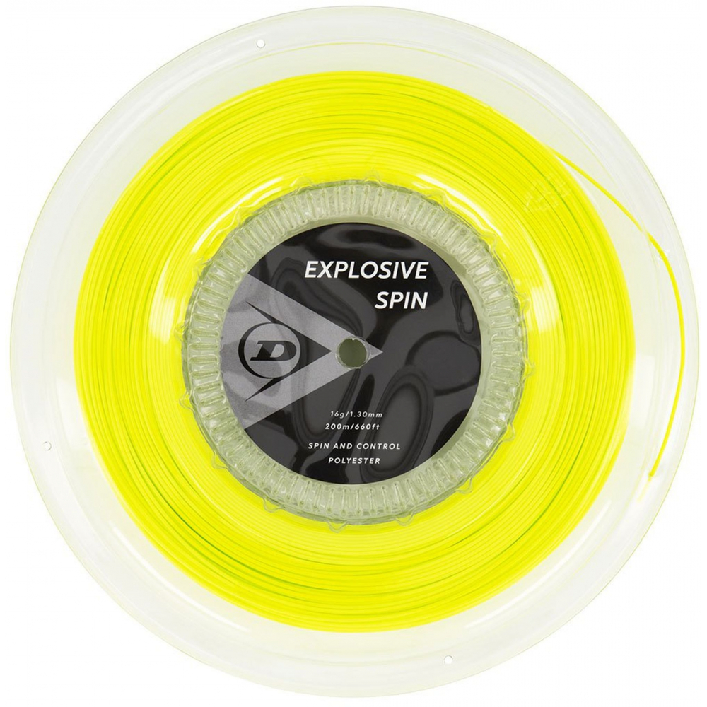 EXSSR16-YLW Dunlop Explosive Spin Yellow 16g Tennis String (Reel)