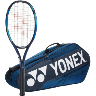 EZoneAce-BAG42126DB Yonex EZone Ace 7th Gen Tennis Racquet + 6pk Bag (Deep Blue)