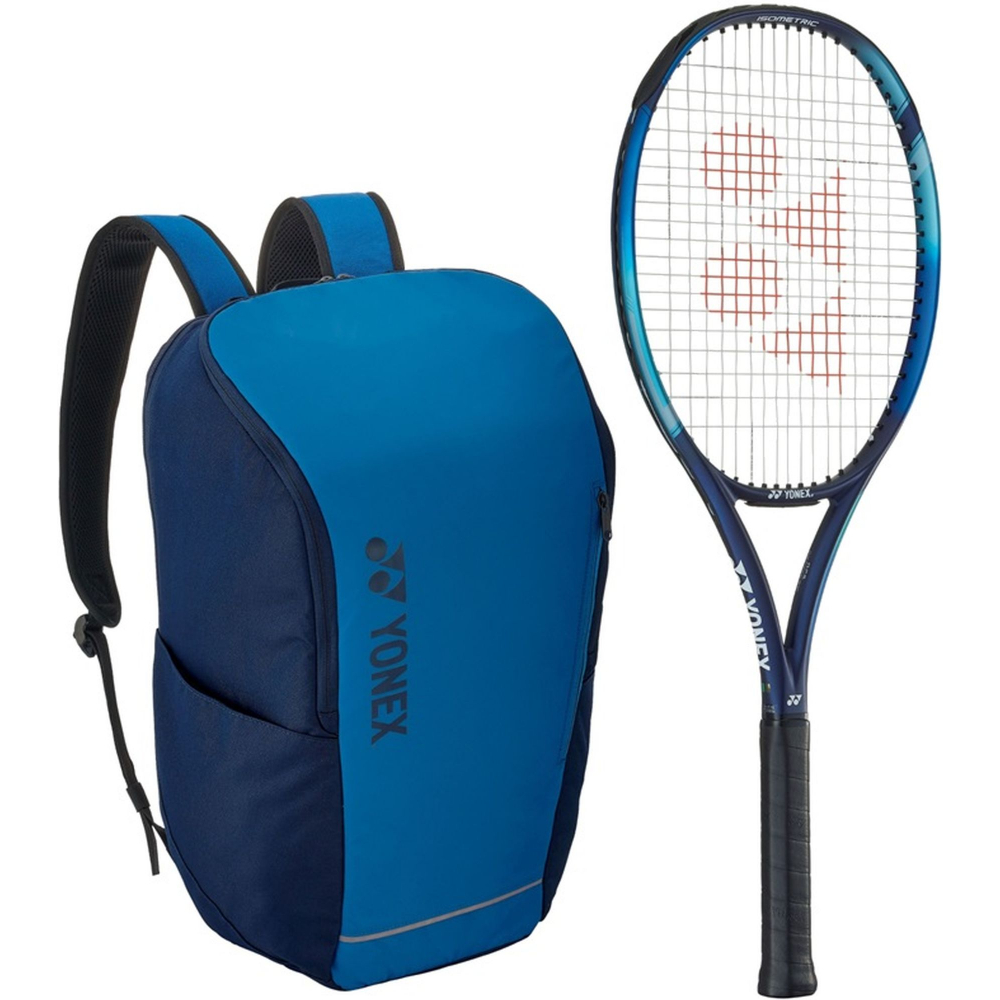 EZoneAce-BAG42312SSB Yonex EZone Ace 7th Gen Tennis Racquet + Backpack (Sky Blue)