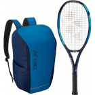 Yonex Junior EZone 7th Generation Tennis Racquet Bundled with a Yonex Team Backpack (Sky Blue) -