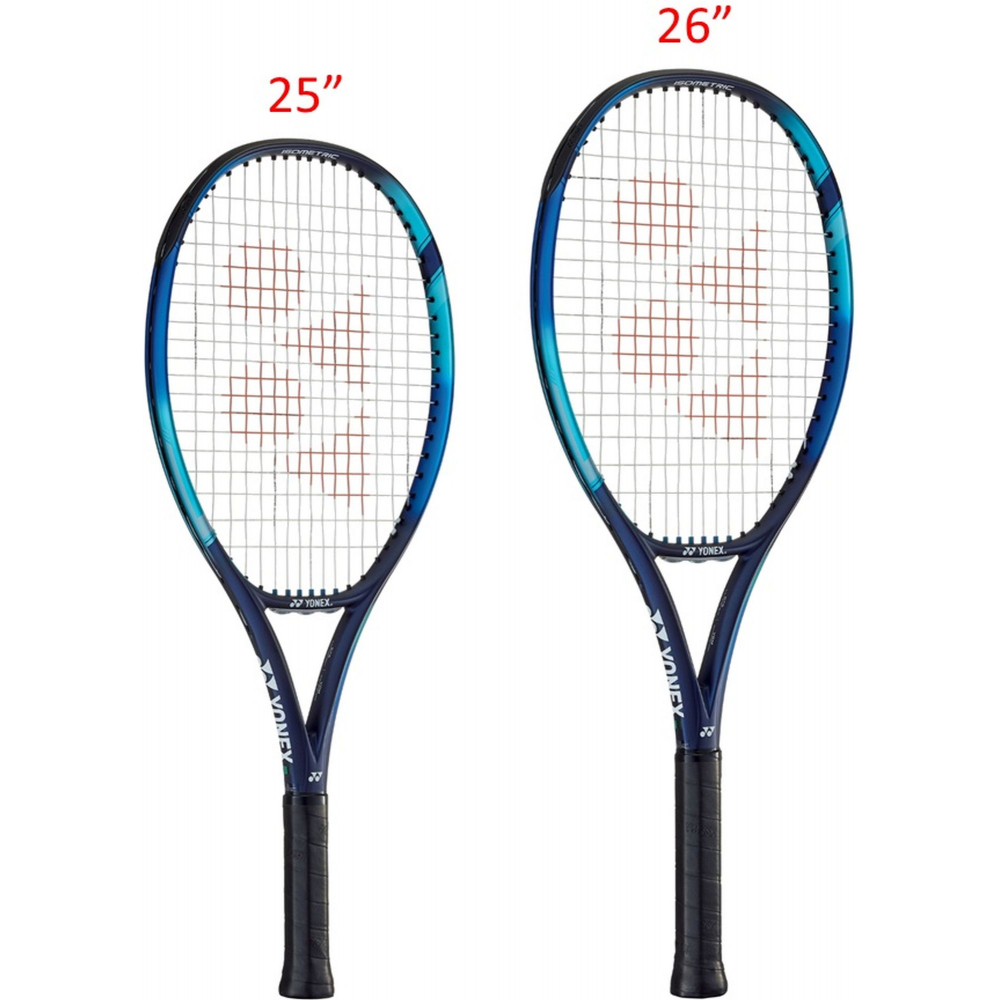 EZoneJr7G-BAG42323SB-Ball Yonex Junior EZone 7th Gen + 3pk Bag + 3 Tennis Balls (Sky Blue)