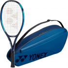 Yonex Junior EZone 7th Generation Tennis Racquet Bundled with a Yonex Team 3 Racquet Tennis Bag (Sky Blue) -