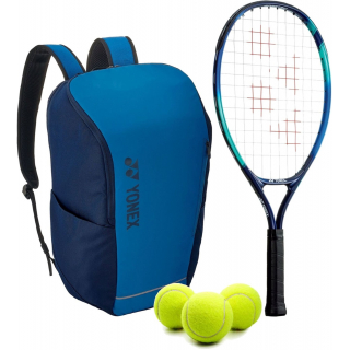 EzoneJr-BAG42312SSB-Ball Yonex Junior EZone + Backpack + 3 Tennis Balls (Sky Blue)
