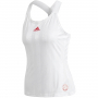 FT6402 Adidas Women's Y-Tank Engineered Tennis Tank Top (White/Scarlet)