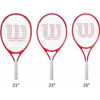 FedererJr-WR8023901001U-Ball Wilson Roger Federer Junior Tennis Racquet + 3pk Bag with 3 Tennis Balls (Grey/Red)