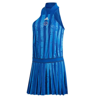 GH3686 Adidas Women's All-in-one Tennis Dress Engineered Aeroready (Team Royal Blue/White)