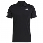 Adidas Men’s Club 3 Stripe Tennis Polo (Black/White) -