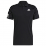 GL5421 Adidas Men's Club 3 Stripe Tennis Polo (Black/White) - Front
