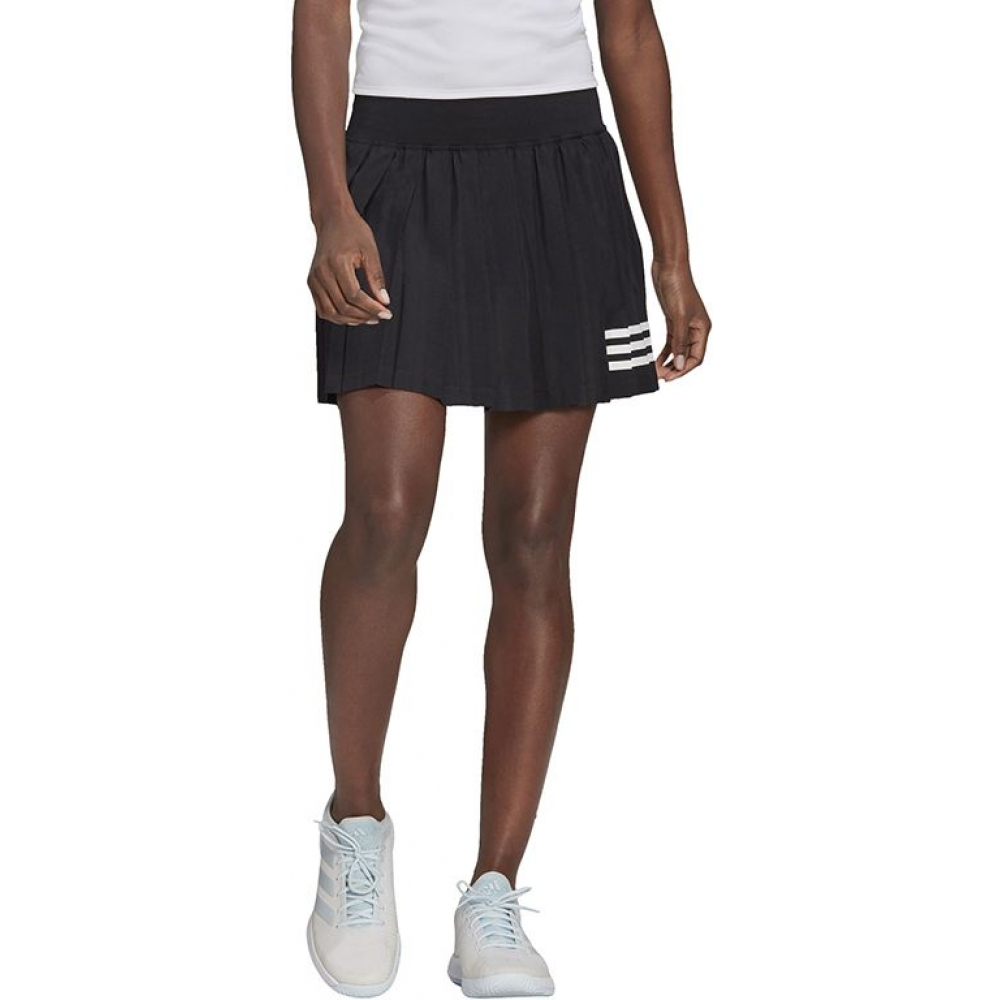 GL5468 Adidas Women's Club Tennis Pleatskirt (Black/White)