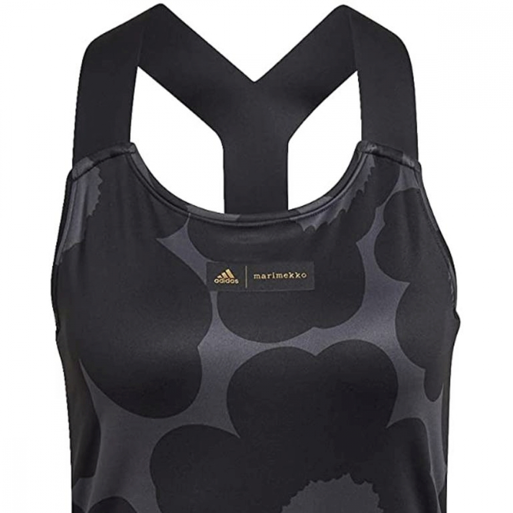 Adidas Women's Marimekko Tennis YDress (Carbon/Black/Gold Metallic)