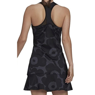 GT6003 Adidas Women's Marimekko Tennis Y-Dress (Carbon/Black/Gold Metallic)
