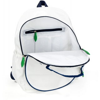 GTBP285 Ame & Lulu Game On Tennis Backpack (White/Navy/Green)