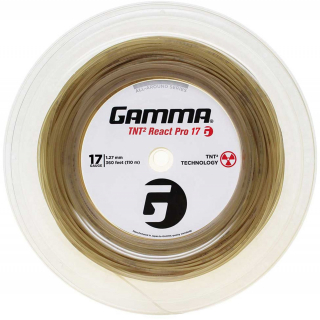 GTRPR-17 Gamma TNT2 React Pro 17g Tennis String (Reel)