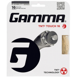GTCCH10 Gamma TNT2 Touch 16g Tennis String (Set)