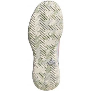 GV9528 Adidas Women's Defiant Speed Tennis Shoes (Cloud White/Mint Ton)