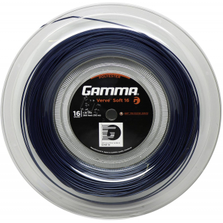 GVSR-BlueBlack-16 Gamma AMP Verve Soft Blue/Black 16g Tennis String (Reel)