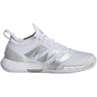 Adidas Women’s Adizero Ubersonic 4 Tennis Shoes (White/Silver Metallic/Grey) -