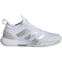 GW2513 Adidas Women's Adizero Ubersonic 4 Tennis Shoes (White/Silver Metallic./Grey)