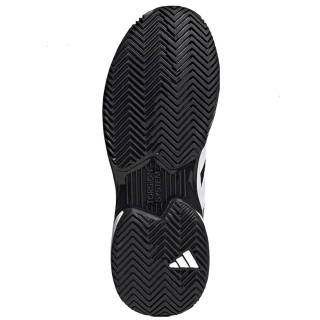 GW2984 Adidas Men's CourtJam Tennis Shoes (White/Core Black/White) - Sole