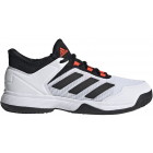 Adidas Junior Ubersonic 4 Tennis Shoes (White/Core Black/Solar Red) -