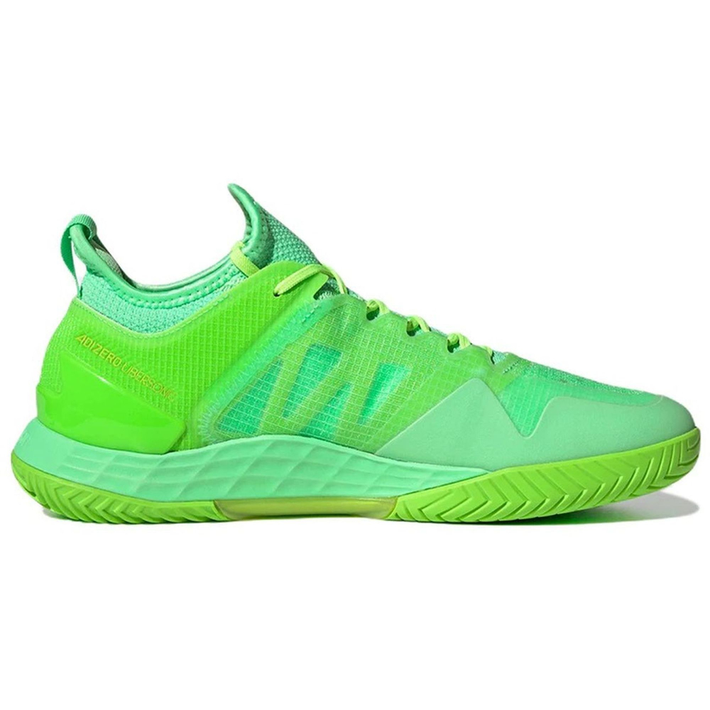 GW6793 Adidas Men's Adizero Ubersonic 4 Tennis Shoes (Beam Green/Signal Green/Solar Green) - Left