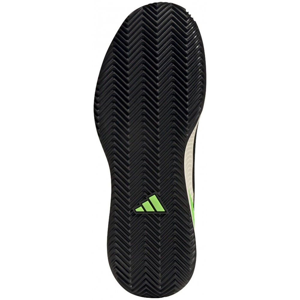 GX7134 Adidas Men's Defiant Speed Tennis Shoes (Core Black/Beam Yellow)