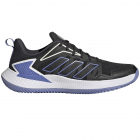 Adidas Women’s Defiant Speed Tennis Shoes (Core Black/White/Chalk Purple) -