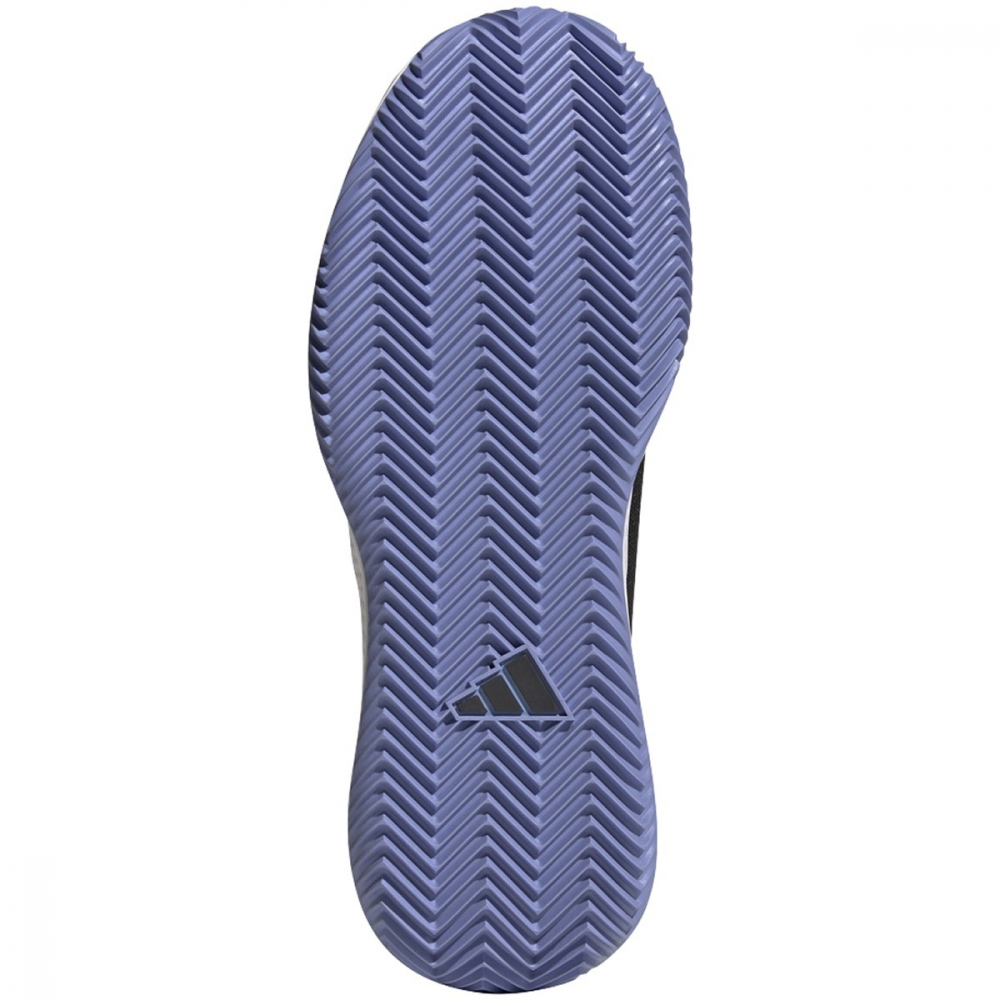 GX7135 Adidas Women's Defiant Speed Tennis Shoes (Core Black/White/Chalk Purple)
