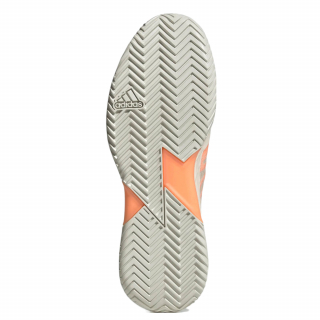 GX9623 Adidas Men's Adizero Ubersonic 4 Tennis Shoes (Off White/Cloud White/Beam Orange) - Sole