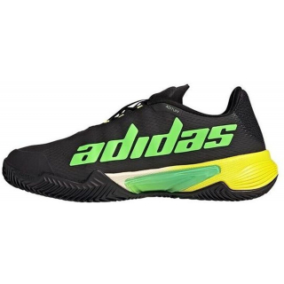  GY1435 Adidas Men's Barricade Clay Court Tennis Shoes (White/Beam Green/Beam Yellow)