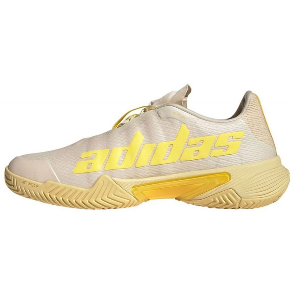 GY1448 Adidas Men's Barricade Tennis Shoes (Ecru Tint/Beam Yellow/Almost Yellow)