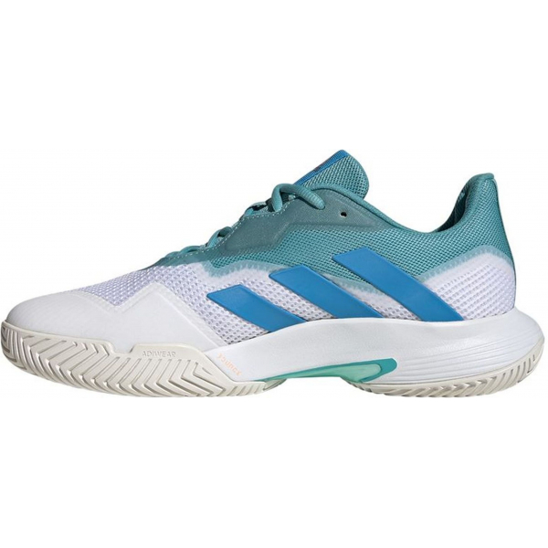 Adidas Men #39 s CourtJam Control Tennis Shoes (Mint Ton/Pulse Blue/White)