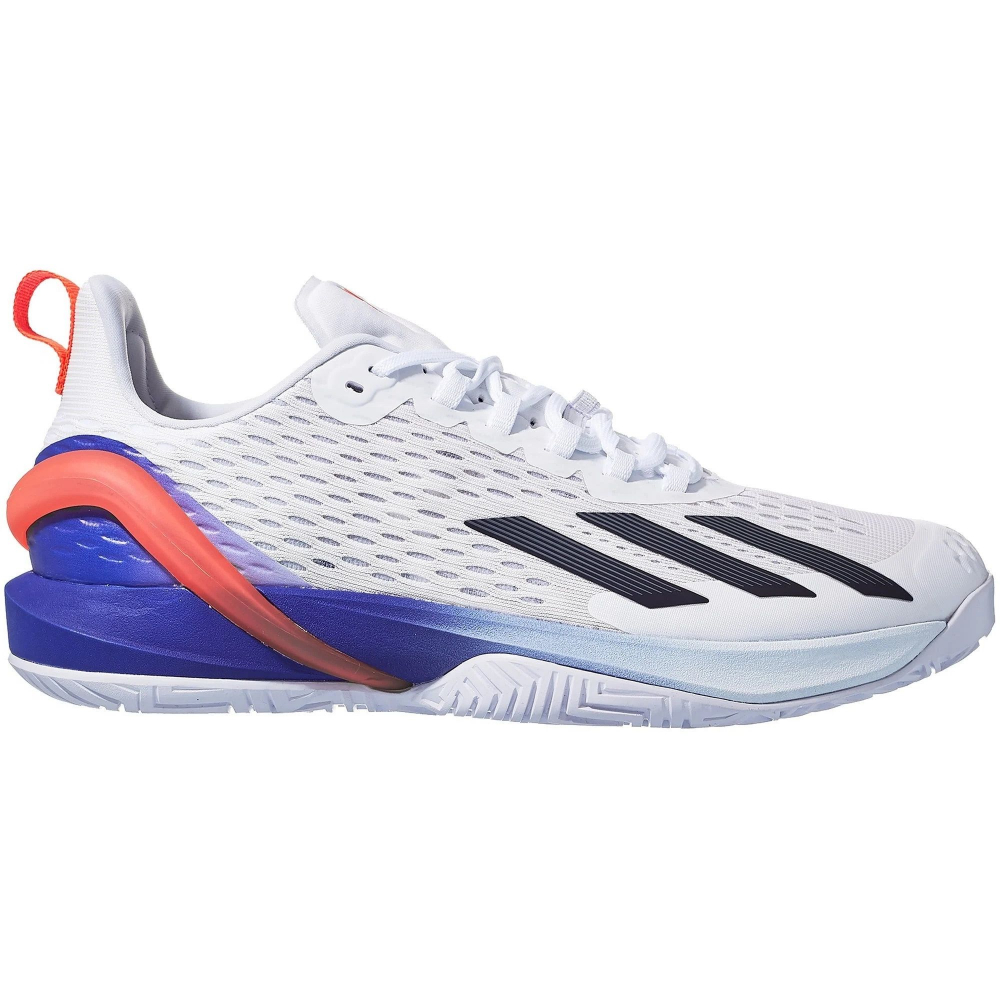 GY9634 Adidas Men's Adizero Cybersonic Tennis Shoes (Cloud White/Core Black/Solar Red)