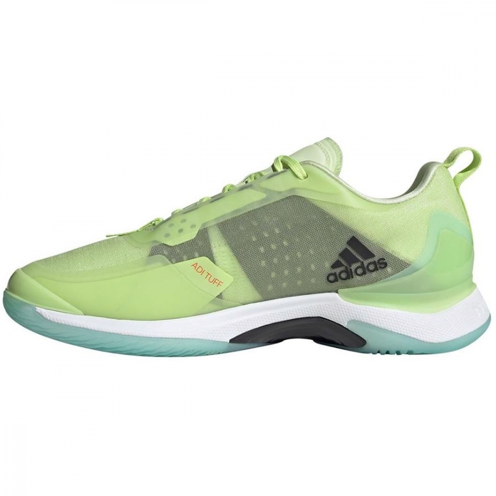 GZ5919 Adidas Women's Avacourt Tennis Shoes (Almost Lime/Core Black)
