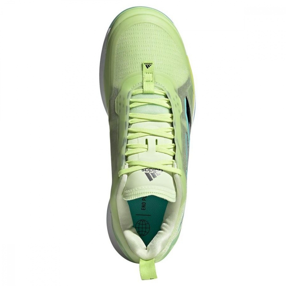 GZ5919 Adidas Women's Avacourt Tennis Shoes (Almost Lime/Core Black)